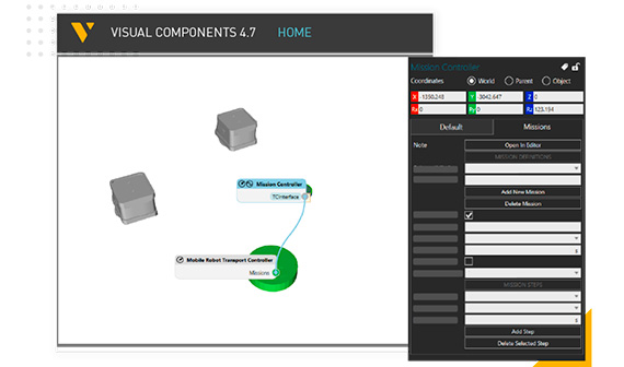 Visual Components 4.7 : Nouveau contrôleur de missions