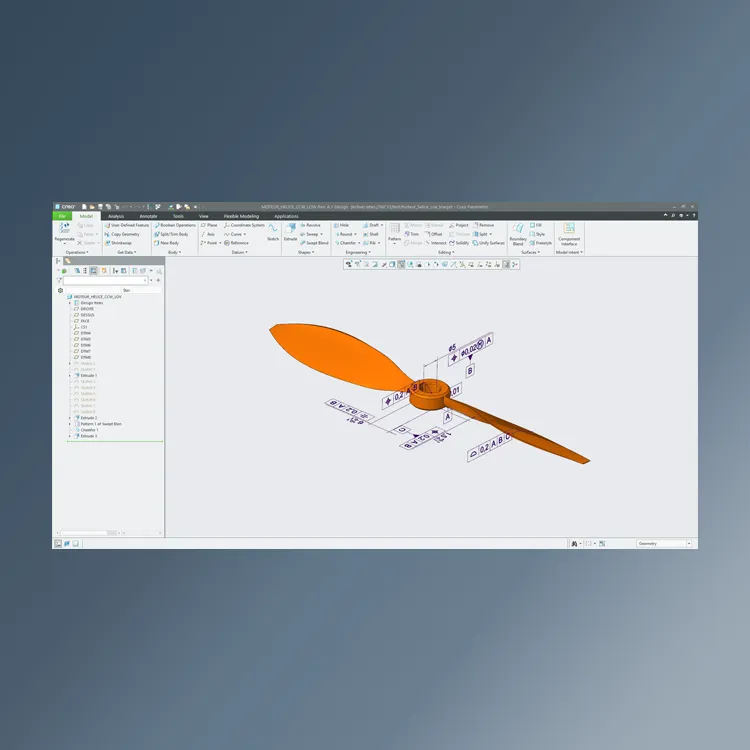 Interface Creo V12 : nouvelles options d’ergonomie