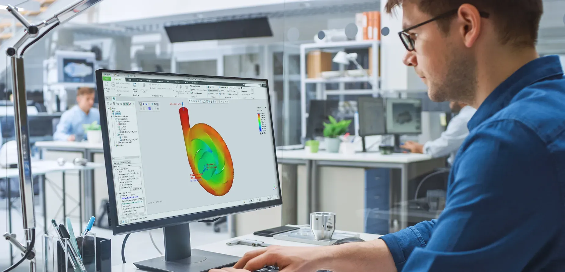 Logiciel de simulation, analyse des fluides
